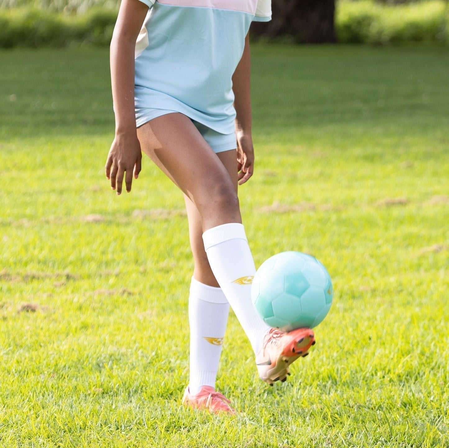 white soccer socks