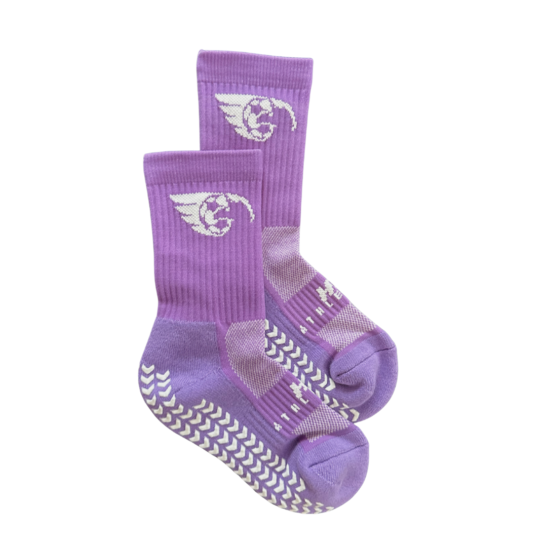 Purple Grip Socks