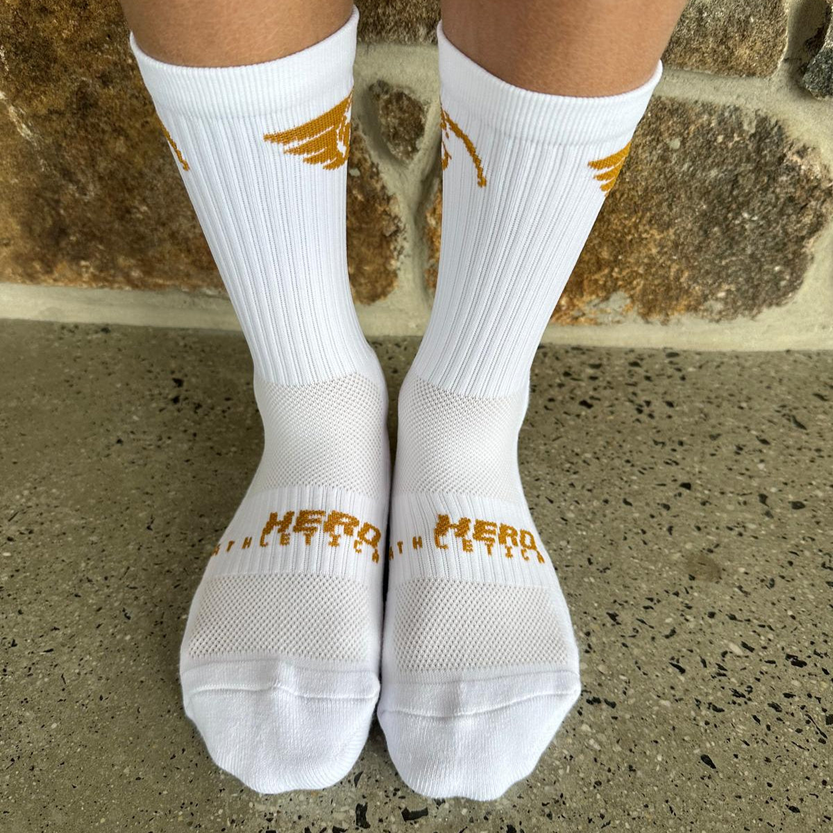 White Grip Socks