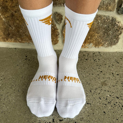 White Grip Socks