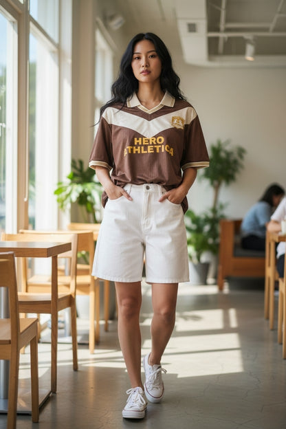Women's Vintage Retro Football Shirt *Pre-order — expected to ship early-mid August