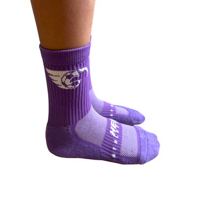 Purple Grip Socks