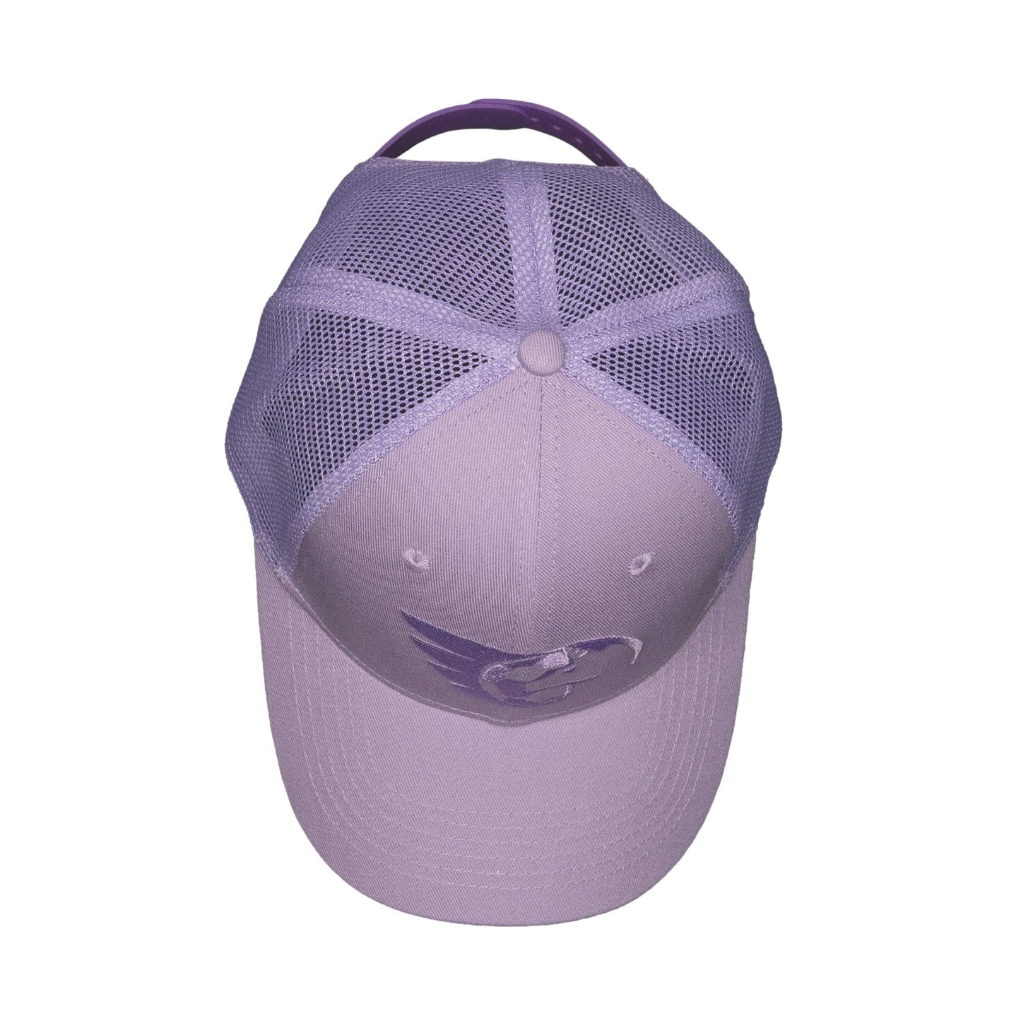 Purple Girls Trucker Purple Embroidery Logo