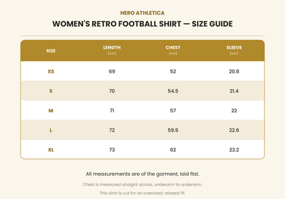 Women's Vintage Retro Football Shirt