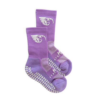 Purple Grip Socks